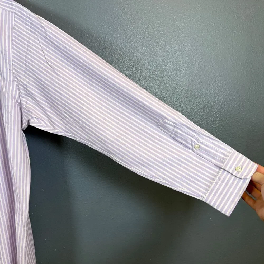 Ralph Lauren XXL men’s pink/white striped Kiawah long sleeve shirt NWT